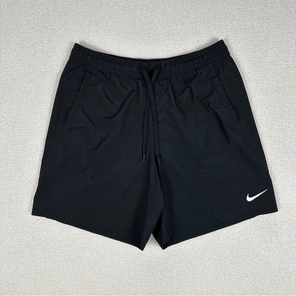 Nike Dri-Fit Men's Black Athletic Running Workout Shorts 7” Inseam